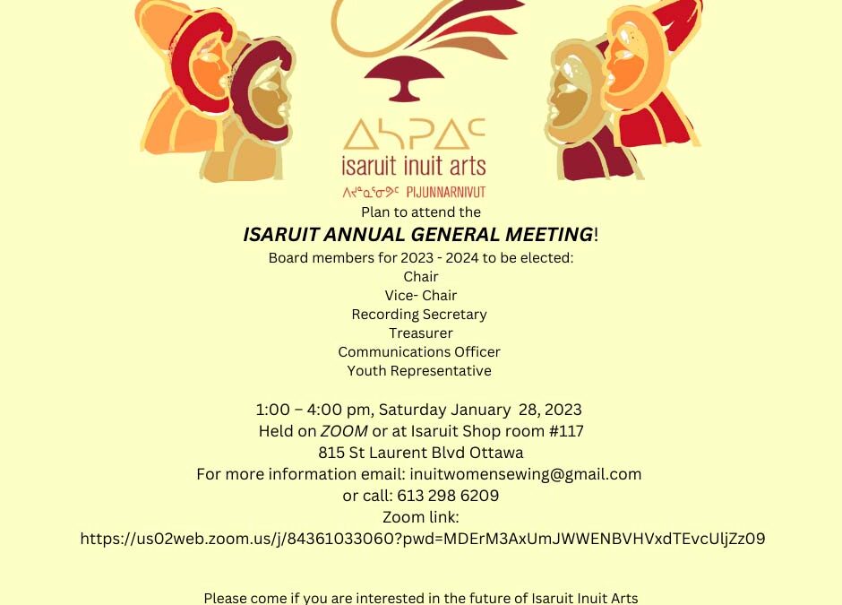 Plan to attend the ISARUIT ANNUAL GENERAL MEETING!